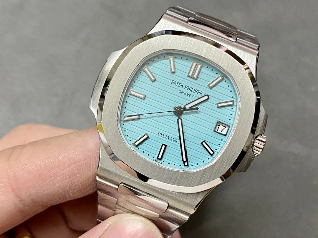 Premium 3K Factory Patek Philippe Nautilus 5711 Tiffany & Co. Blue Dial Stainless Automatic Watch 5166